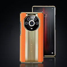 Custodia Lusso Pelle Cover JB6 per Huawei Honor Magic3 Pro 5G Arancione