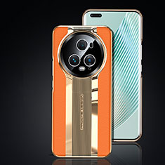 Custodia Lusso Pelle Cover JB6 per Huawei Honor Magic5 Pro 5G Arancione