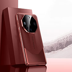 Custodia Lusso Pelle Cover JB6 per Huawei Mate 60 Pro+ Plus Rosso