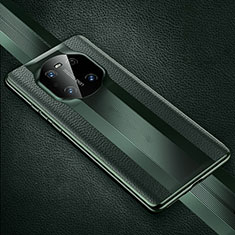 Custodia Lusso Pelle Cover K01 per Huawei Mate 40 Pro Verde Notte