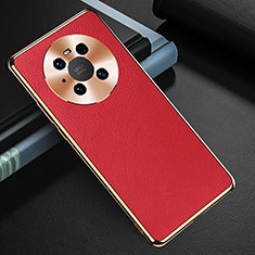 Custodia Lusso Pelle Cover K03 per Huawei Mate 40E 5G Rosso