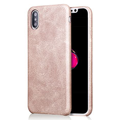 Custodia Lusso Pelle Cover L01 per Apple iPhone Xs Max Oro