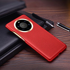 Custodia Lusso Pelle Cover L01 per Huawei Mate 40 Pro+ Plus Rosso