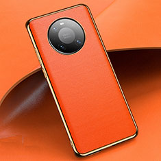 Custodia Lusso Pelle Cover L02 per Huawei Mate 40E Pro 4G Arancione