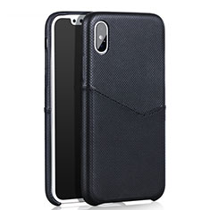 Custodia Lusso Pelle Cover L05 per Apple iPhone Xs Max Nero