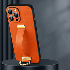 Custodia Lusso Pelle Cover LD1 per Apple iPhone 14 Pro Max Arancione