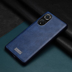 Custodia Lusso Pelle Cover LD1 per Huawei Honor 50 5G Blu
