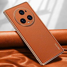 Custodia Lusso Pelle Cover LD1 per Huawei Honor Magic5 Pro 5G Arancione