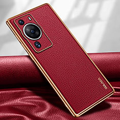 Custodia Lusso Pelle Cover LD1 per Huawei P60 Pro Rosso