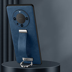 Custodia Lusso Pelle Cover LD2 per Huawei Mate 60 Blu
