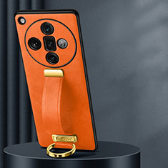 Custodia Lusso Pelle Cover LD2 per Oppo Find X7 Ultra 5G Arancione
