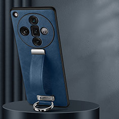 Custodia Lusso Pelle Cover LD2 per Oppo Find X7 Ultra 5G Blu