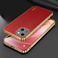 Custodia Lusso Pelle Cover LD3 per Apple iPhone 13 Rosso