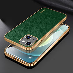 Custodia Lusso Pelle Cover LD3 per Apple iPhone 14 Plus Verde