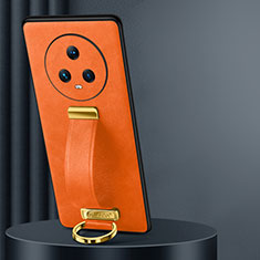 Custodia Lusso Pelle Cover LD3 per Huawei Honor Magic5 5G Arancione