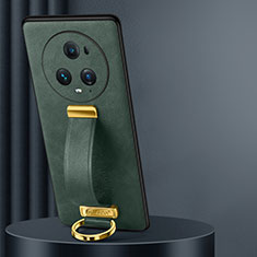 Custodia Lusso Pelle Cover LD3 per Huawei Honor Magic5 Pro 5G Verde