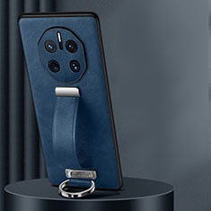 Custodia Lusso Pelle Cover LD3 per Huawei Mate 50 RS Blu