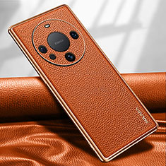 Custodia Lusso Pelle Cover LD3 per Huawei Mate 60 Arancione