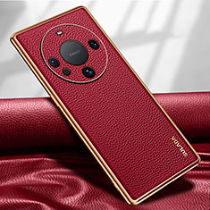 Custodia Lusso Pelle Cover LD3 per Huawei Mate 60 Pro+ Plus Rosso
