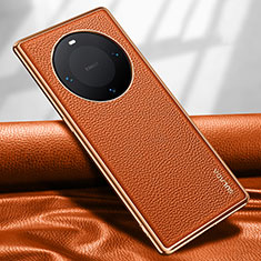 Custodia Lusso Pelle Cover LD4 per Huawei Mate 60 Pro Arancione