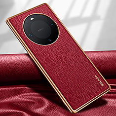 Custodia Lusso Pelle Cover LD4 per Huawei Mate 60 Pro Rosso