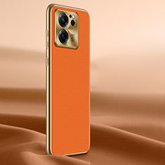 Custodia Lusso Pelle Cover LF1 per Xiaomi Mi 13T 5G Arancione
