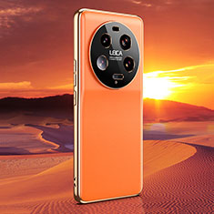 Custodia Lusso Pelle Cover LF2 per Xiaomi Mi 13 Ultra 5G Arancione