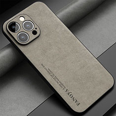 Custodia Lusso Pelle Cover LS1 per Apple iPhone 12 Pro Grigio