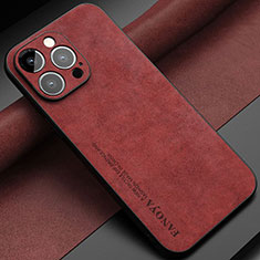 Custodia Lusso Pelle Cover LS1 per Apple iPhone 12 Pro Rosso