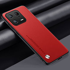 Custodia Lusso Pelle Cover LS1 per Xiaomi Mi 13 5G Rosso