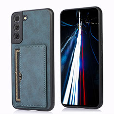 Custodia Lusso Pelle Cover M03T per Samsung Galaxy S22 Plus 5G Blu