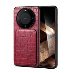 Custodia Lusso Pelle Cover MT1 per Huawei Mate 60 Rosso