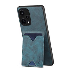 Custodia Lusso Pelle Cover MT1 per Xiaomi Poco F5 5G Blu
