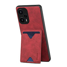 Custodia Lusso Pelle Cover MT1 per Xiaomi Poco F5 5G Rosso