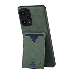 Custodia Lusso Pelle Cover MT1 per Xiaomi Poco F5 5G Verde