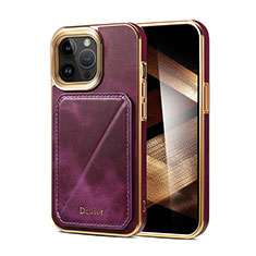 Custodia Lusso Pelle Cover MT2 per Apple iPhone 15 Pro Max Viola