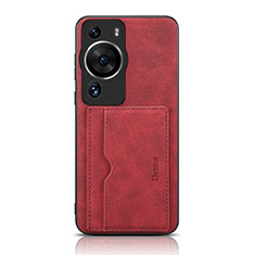 Custodia Lusso Pelle Cover MT2 per Huawei P60 Rosso