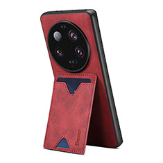 Custodia Lusso Pelle Cover MT2 per Xiaomi Mi 13 Ultra 5G Rosso