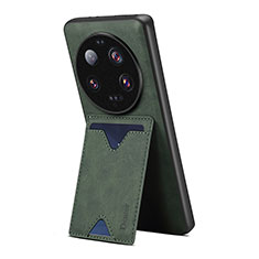 Custodia Lusso Pelle Cover MT2 per Xiaomi Mi 13 Ultra 5G Verde