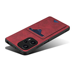 Custodia Lusso Pelle Cover MT2 per Xiaomi Poco F5 5G Rosso