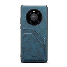 Custodia Lusso Pelle Cover MT3 per Huawei Mate 50 Pro Blu