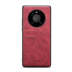 Custodia Lusso Pelle Cover MT3 per Huawei Mate 50 Pro Rosso