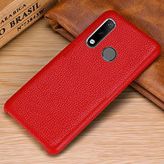 Custodia Lusso Pelle Cover P01 per Huawei P30 Lite XL Rosso