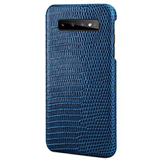 Custodia Lusso Pelle Cover P02 per Samsung Galaxy S10 Blu