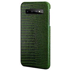 Custodia Lusso Pelle Cover P02 per Samsung Galaxy S10e Verde