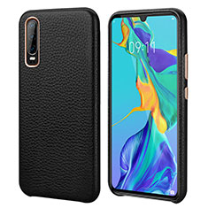 Custodia Lusso Pelle Cover P03 per Huawei P30 Nero