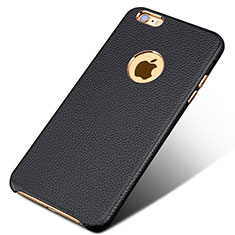 Custodia Lusso Pelle Cover per Apple iPhone 6 Plus Nero