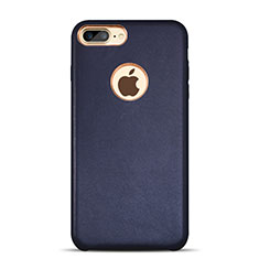 Custodia Lusso Pelle Cover per Apple iPhone 8 Plus Blu