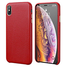 Custodia Lusso Pelle Cover per Apple iPhone XR Rosso