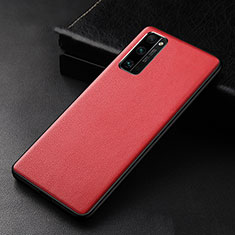 Custodia Lusso Pelle Cover per Huawei Honor 30 Pro Rosso